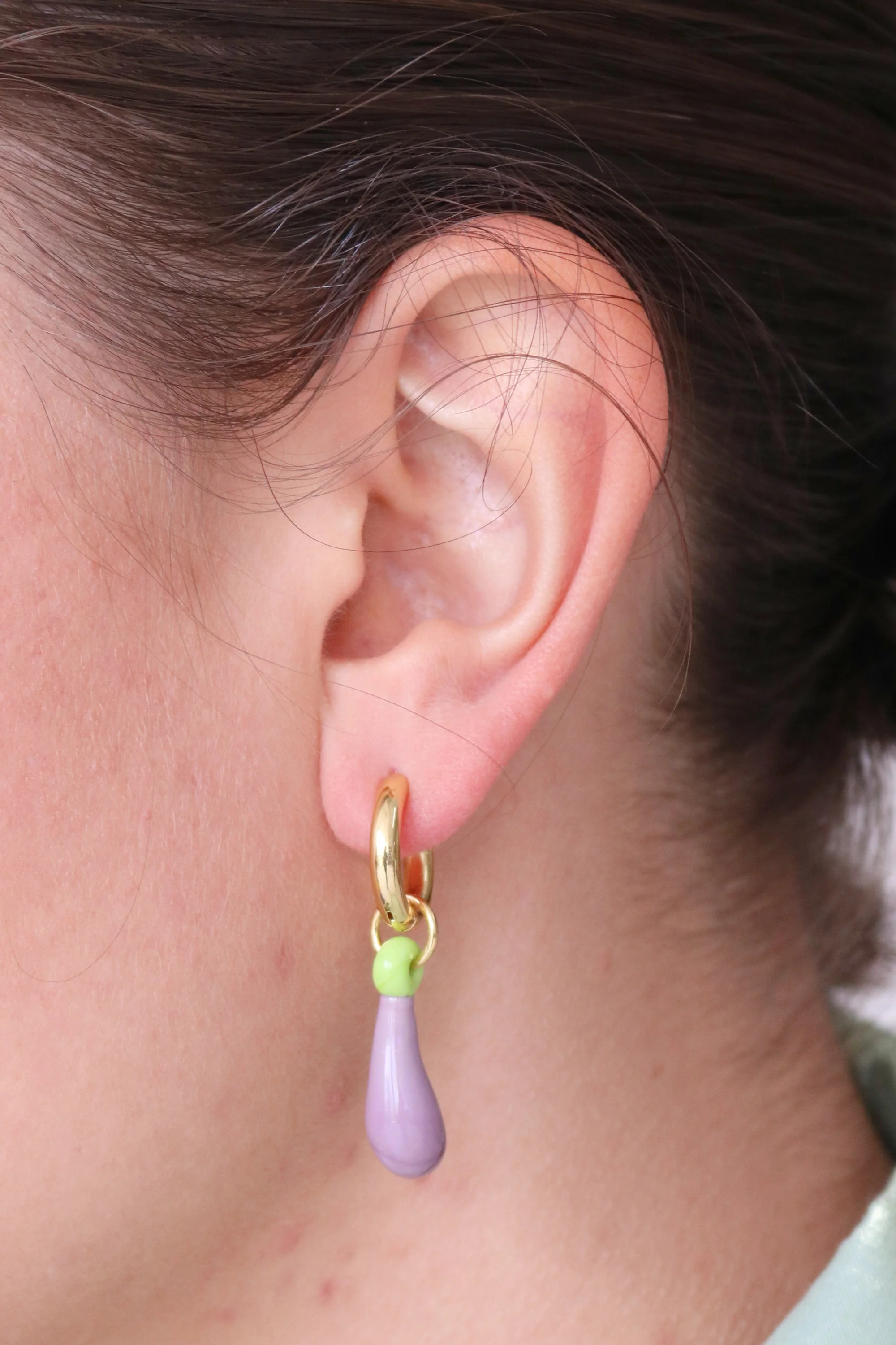Mini Aubergine Earrings - Image 3