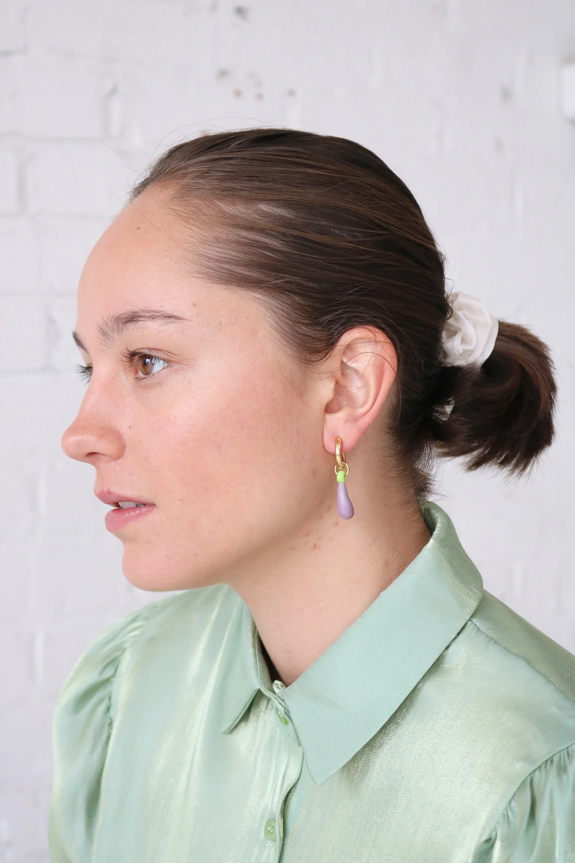 Mini Aubergine Earrings - Image 4