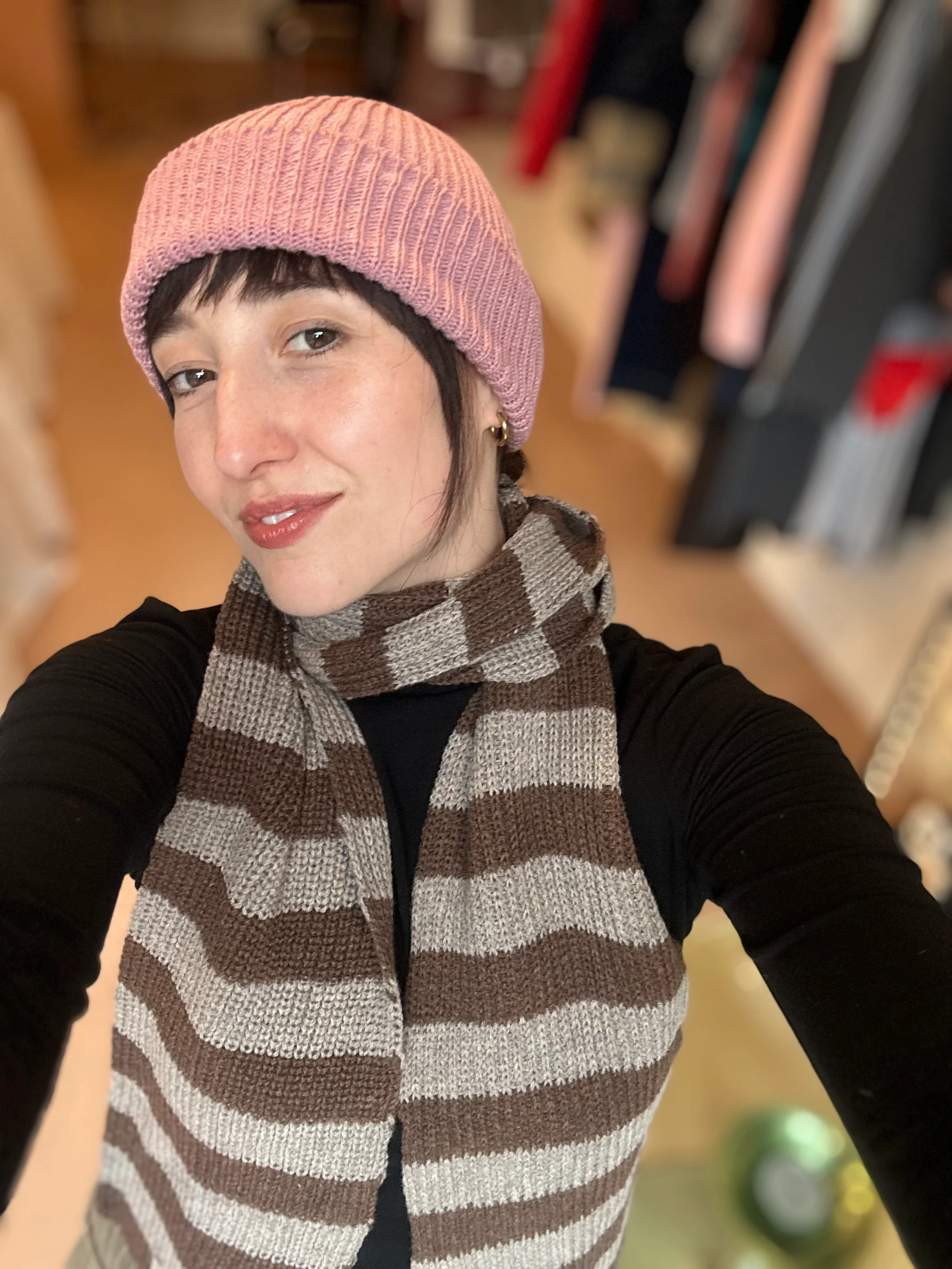 Bobby Scarf | Chestnut Stripe - Image 3