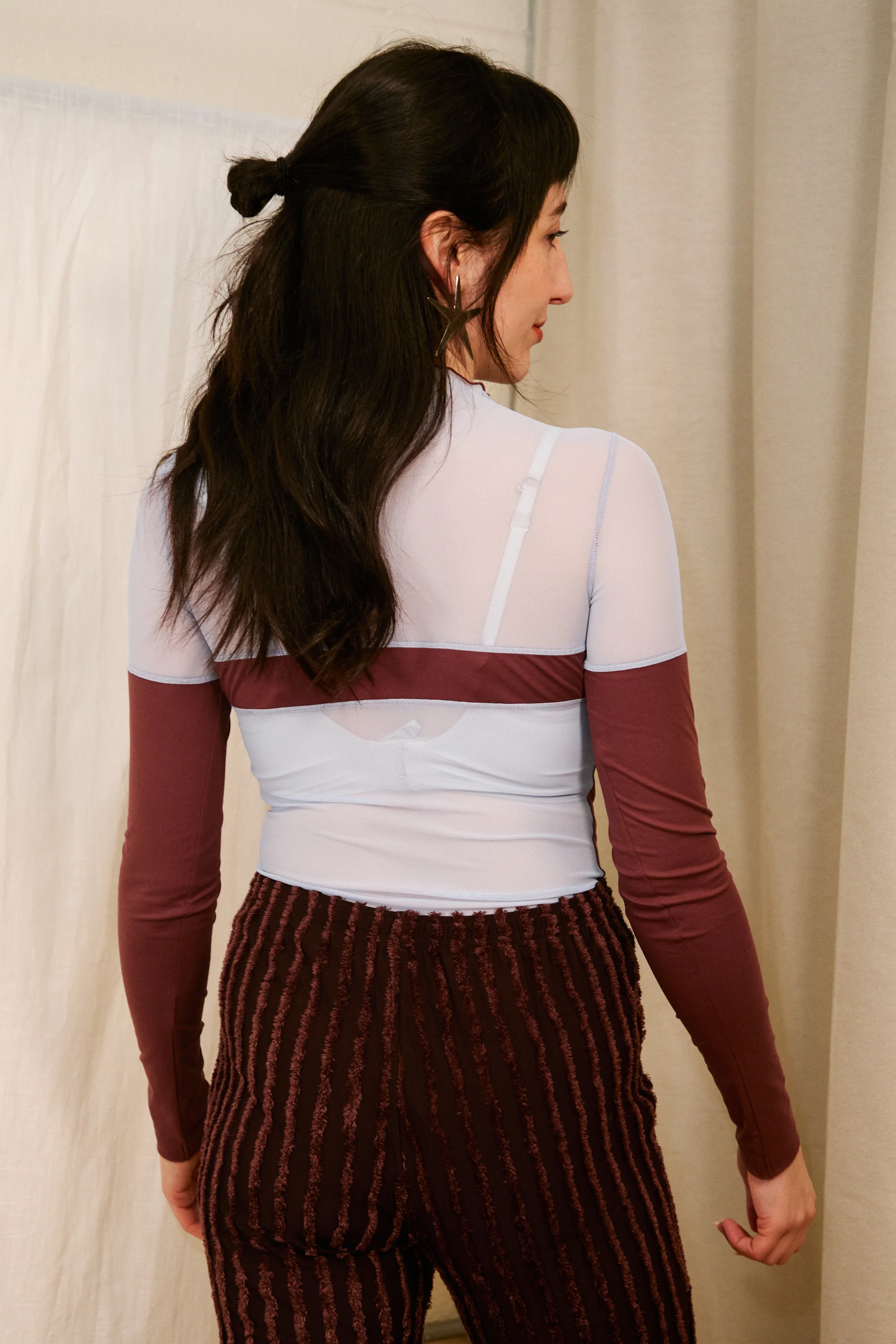 Bodysuit in Choco and Light Blue - Image 4