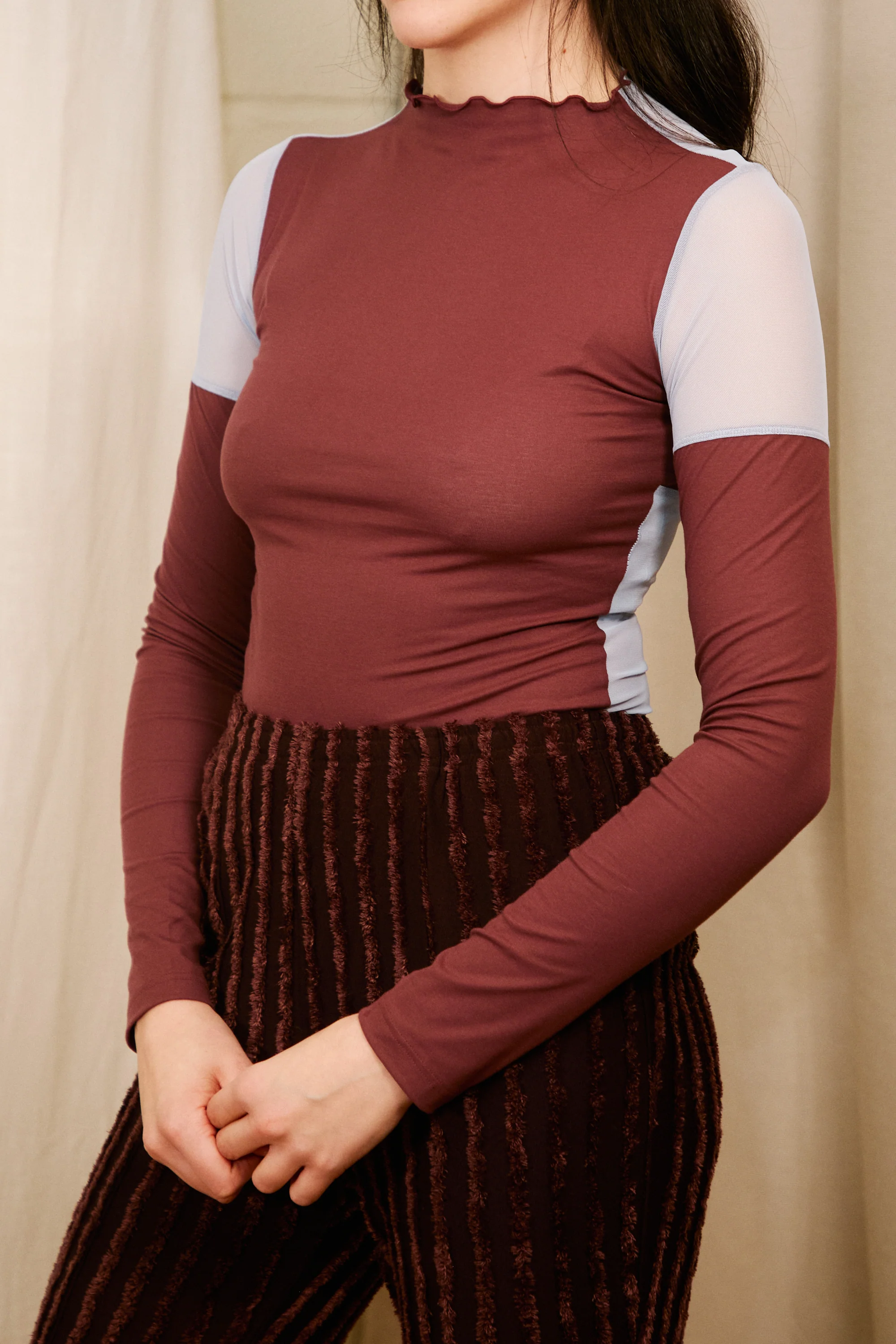Bodysuit in Choco and Light Blue - Image 6