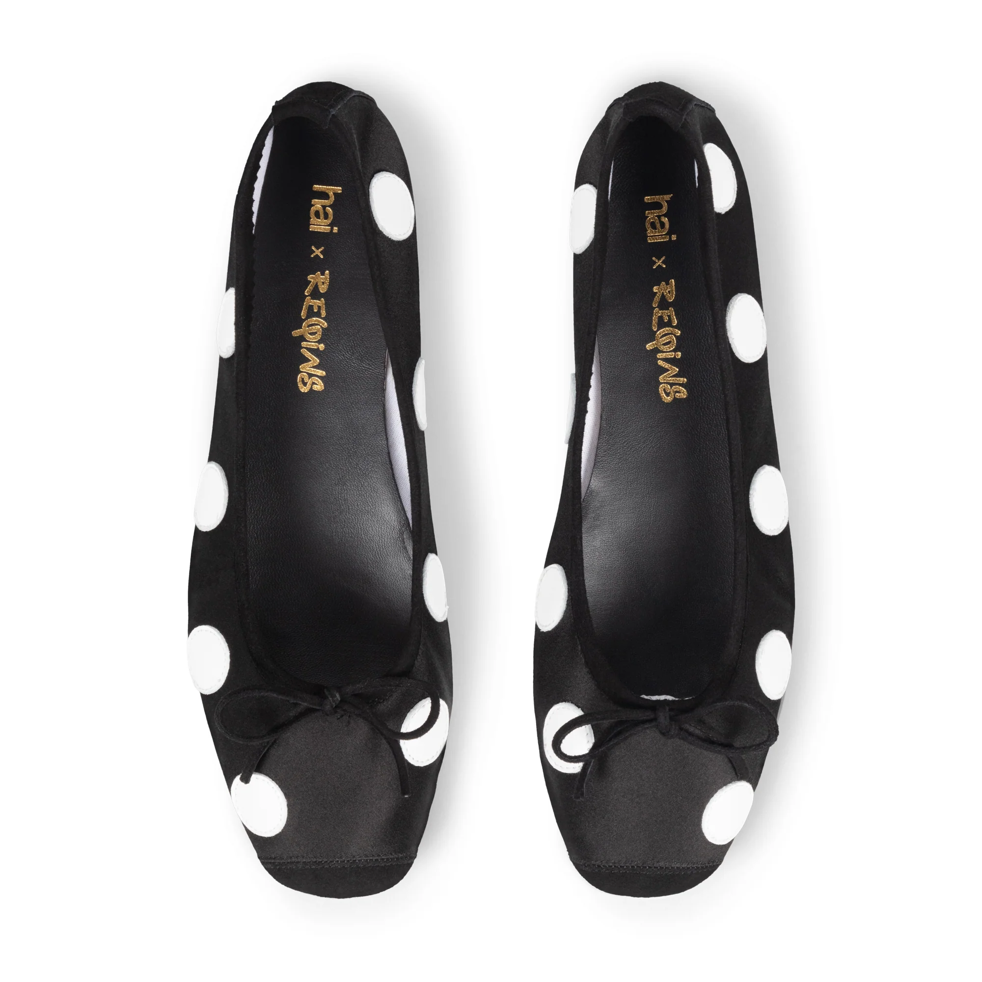 Harmony Ballerinas | Black & White Polka Dot - Image 6