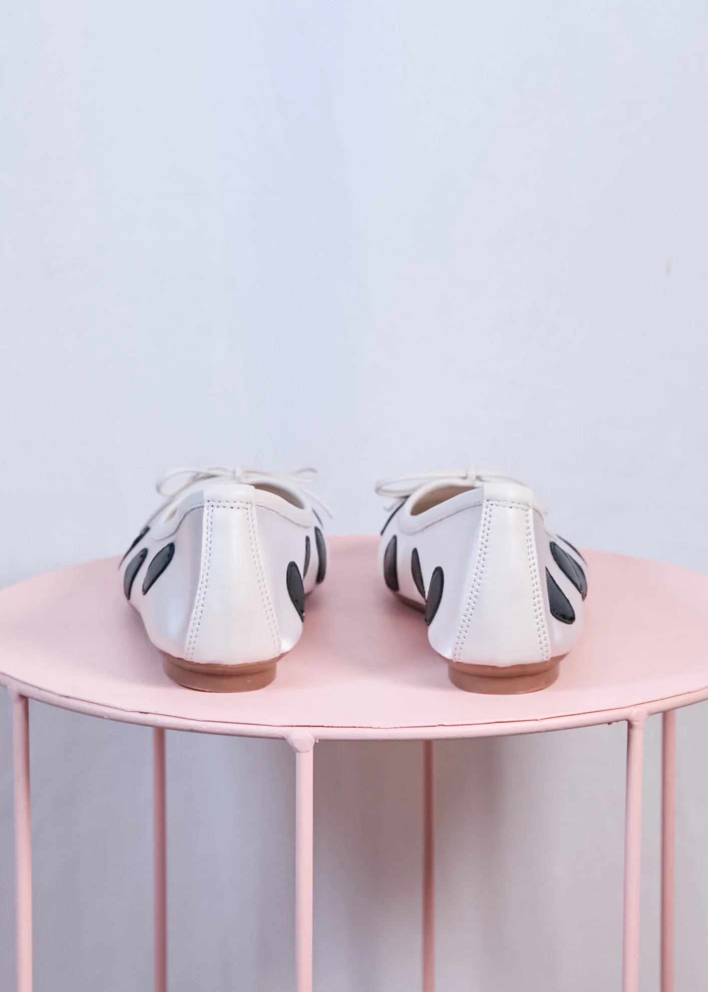 Harmony Ballerinas | White & Black Polka Dot - Image 4