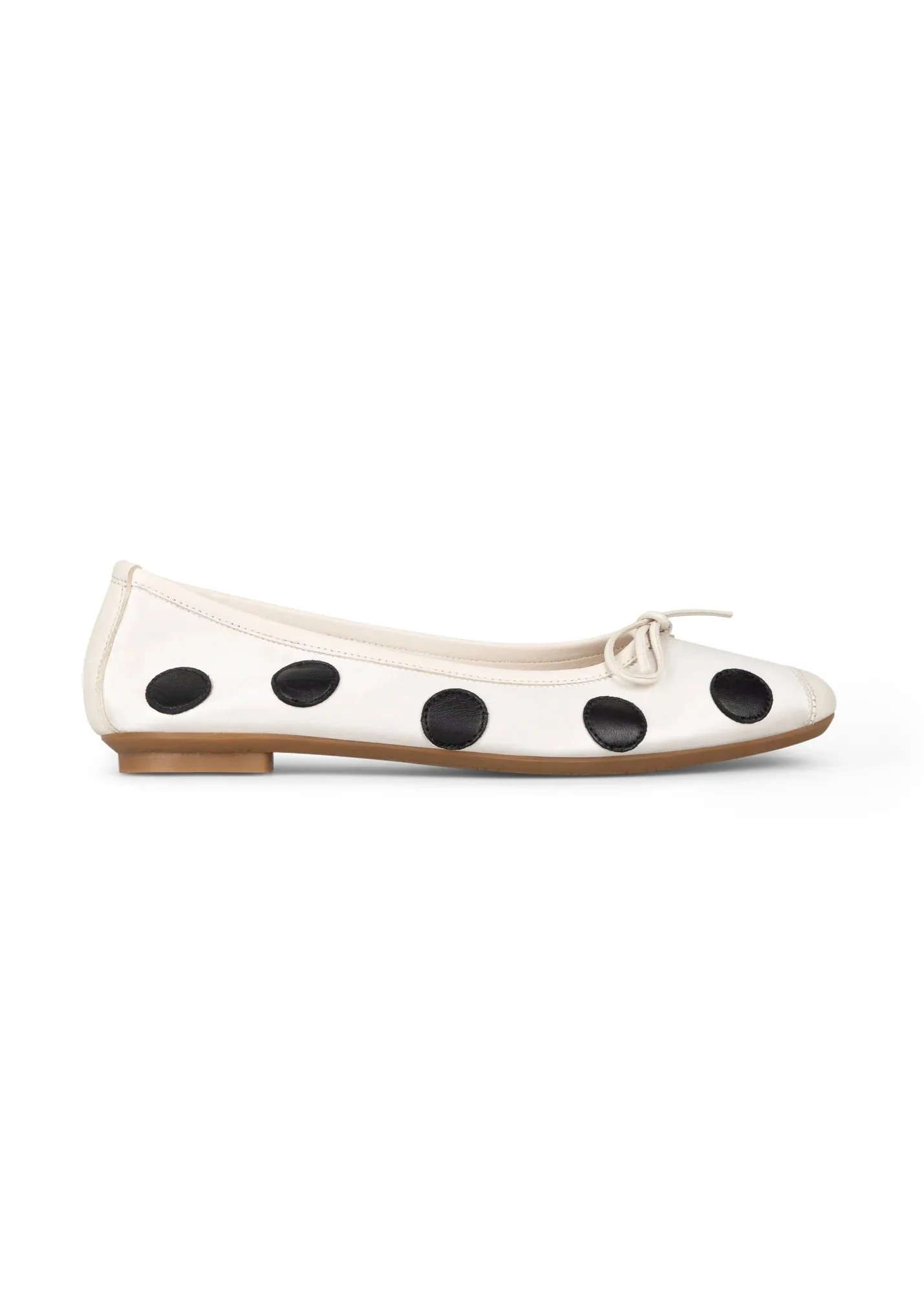 Harmony Ballerinas | White & Black Polka Dot - Image 5