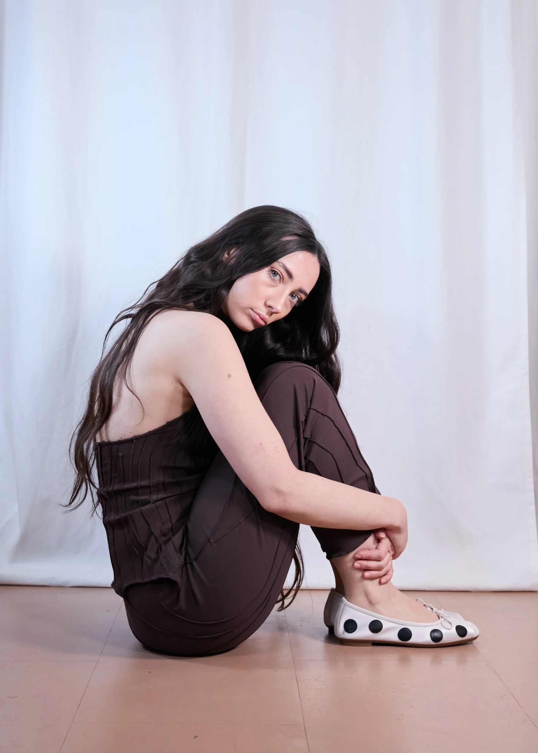 Harmony Ballerinas | White & Black Polka Dot - Image 7
