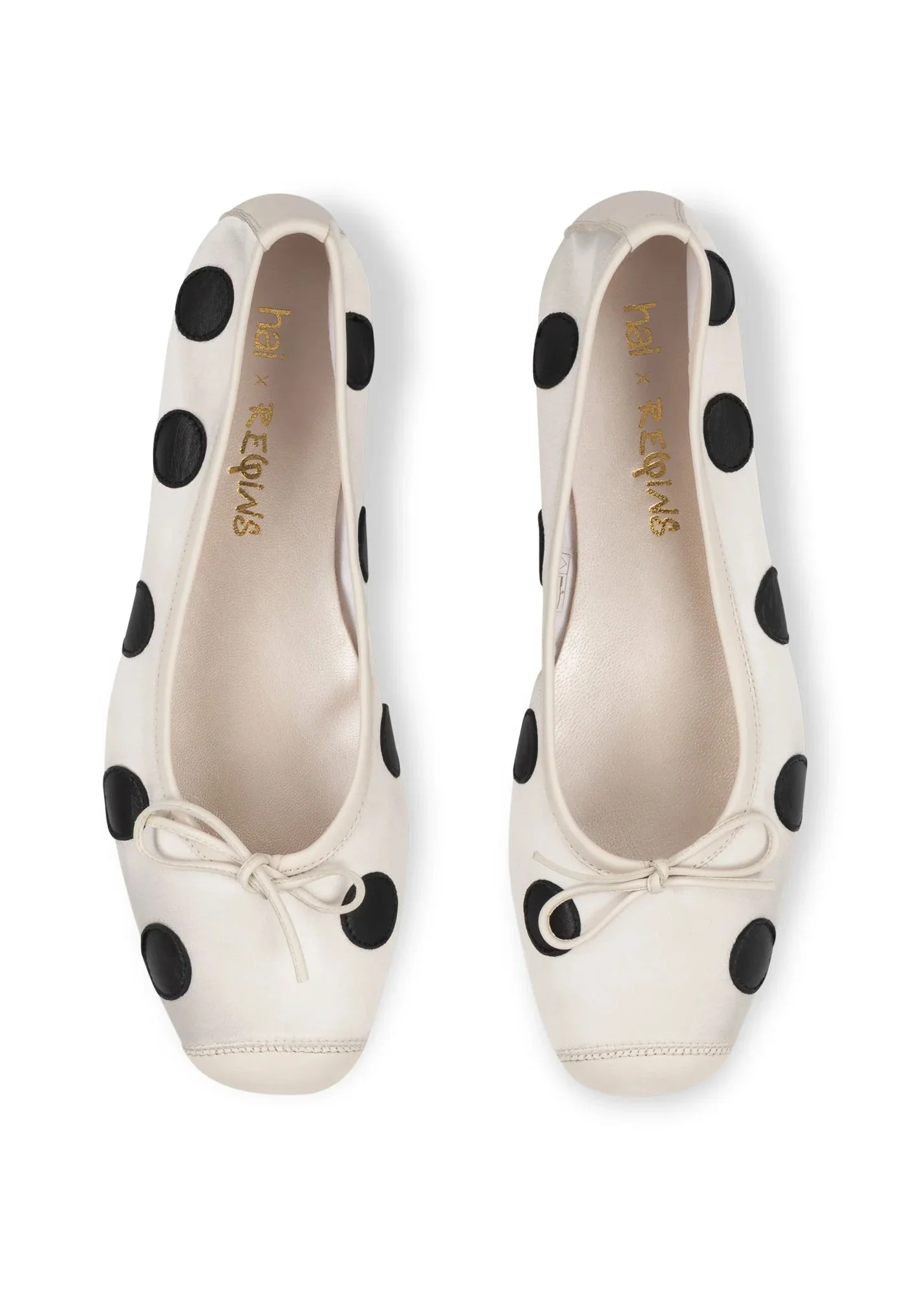 Harmony Ballerinas | White & Black Polka Dot - Image 8