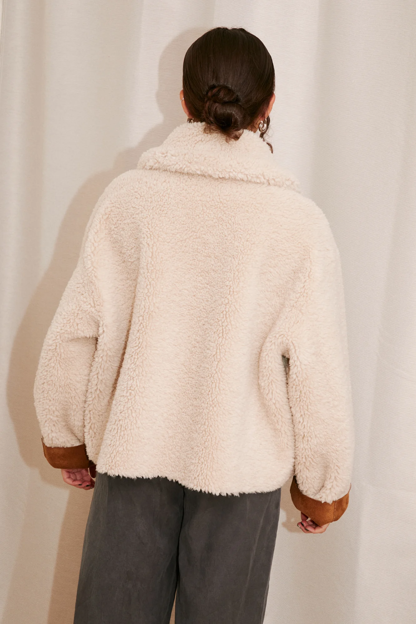 Vera Shearling Aviator | Tan & Cream - Image 5