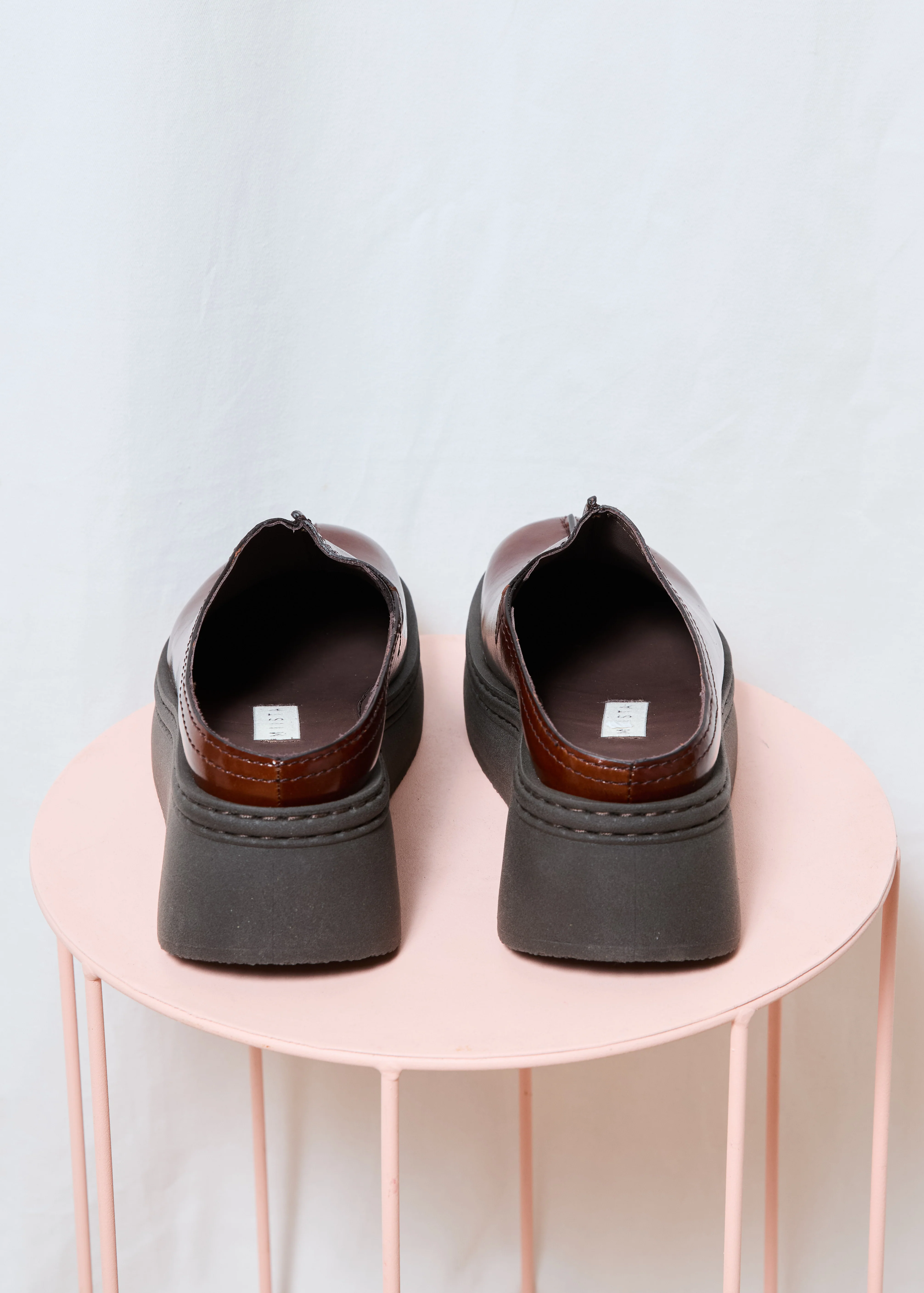 Mego | Brown Mules - Image 5