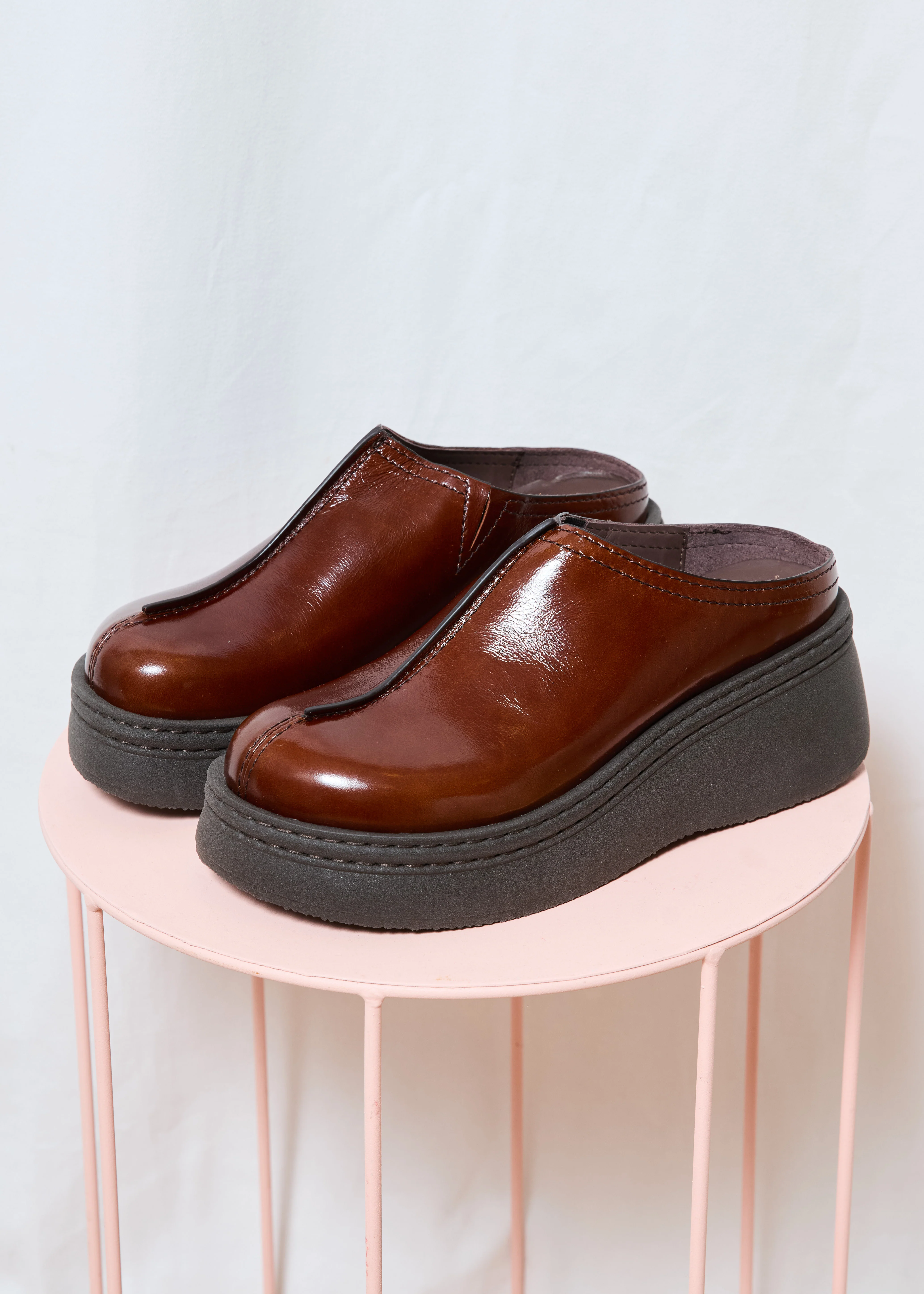 Mego | Brown Mules - Image 9