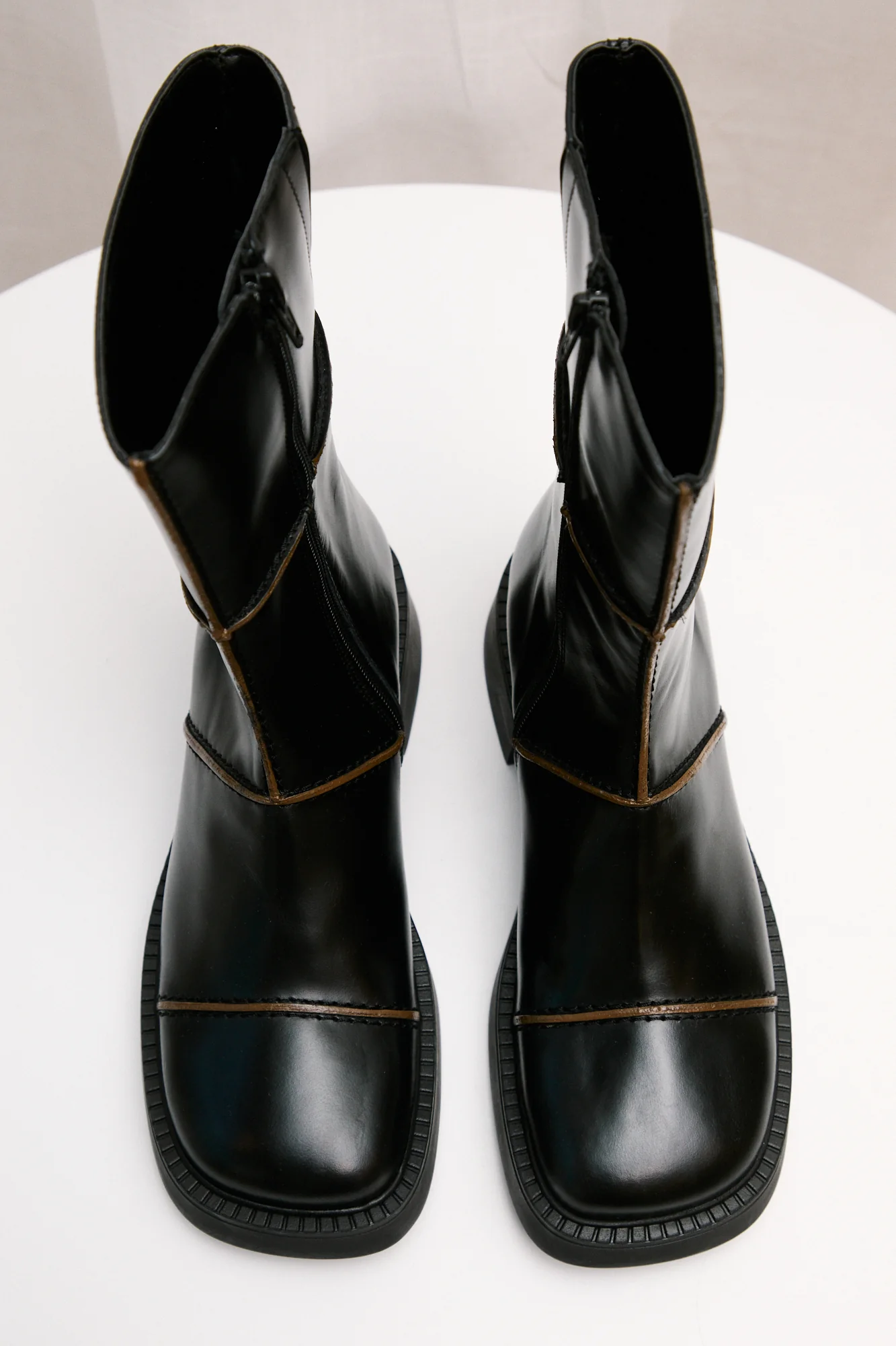 Dahlia Ankle Boots | Black & Brown - Image 3