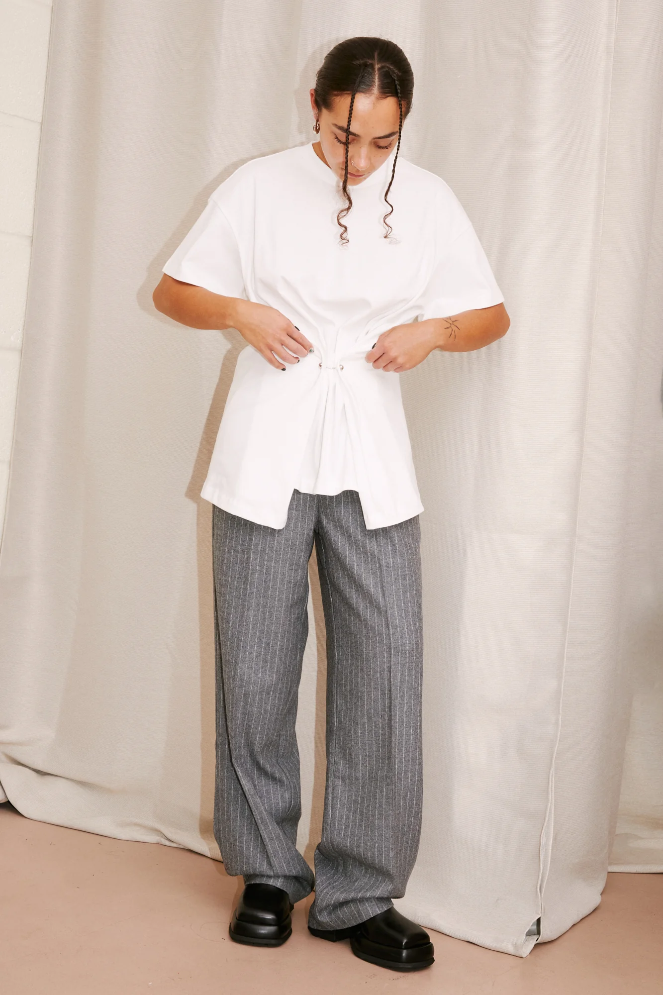 Maura Piercing T-Shirt | Off-White - Image 3
