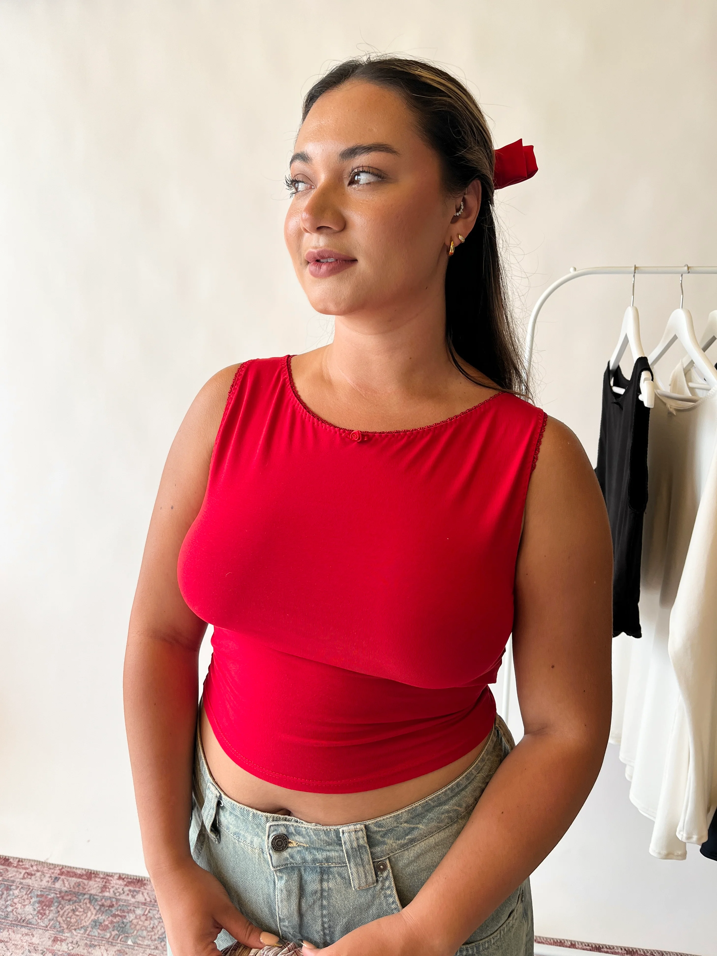 Red Audrey Tank - Image 5