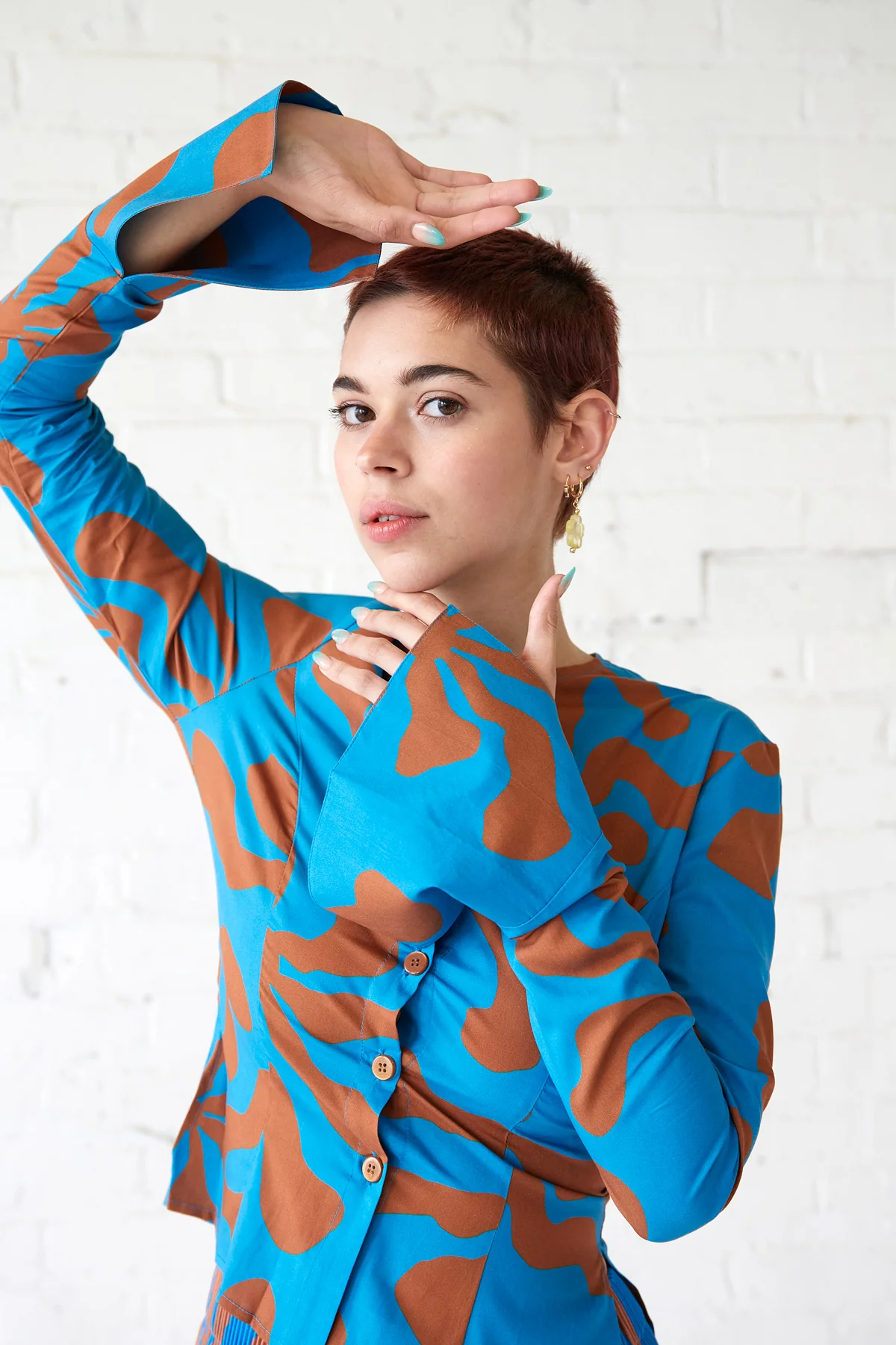 Round Neck Blouse | Hawaii - Image 3