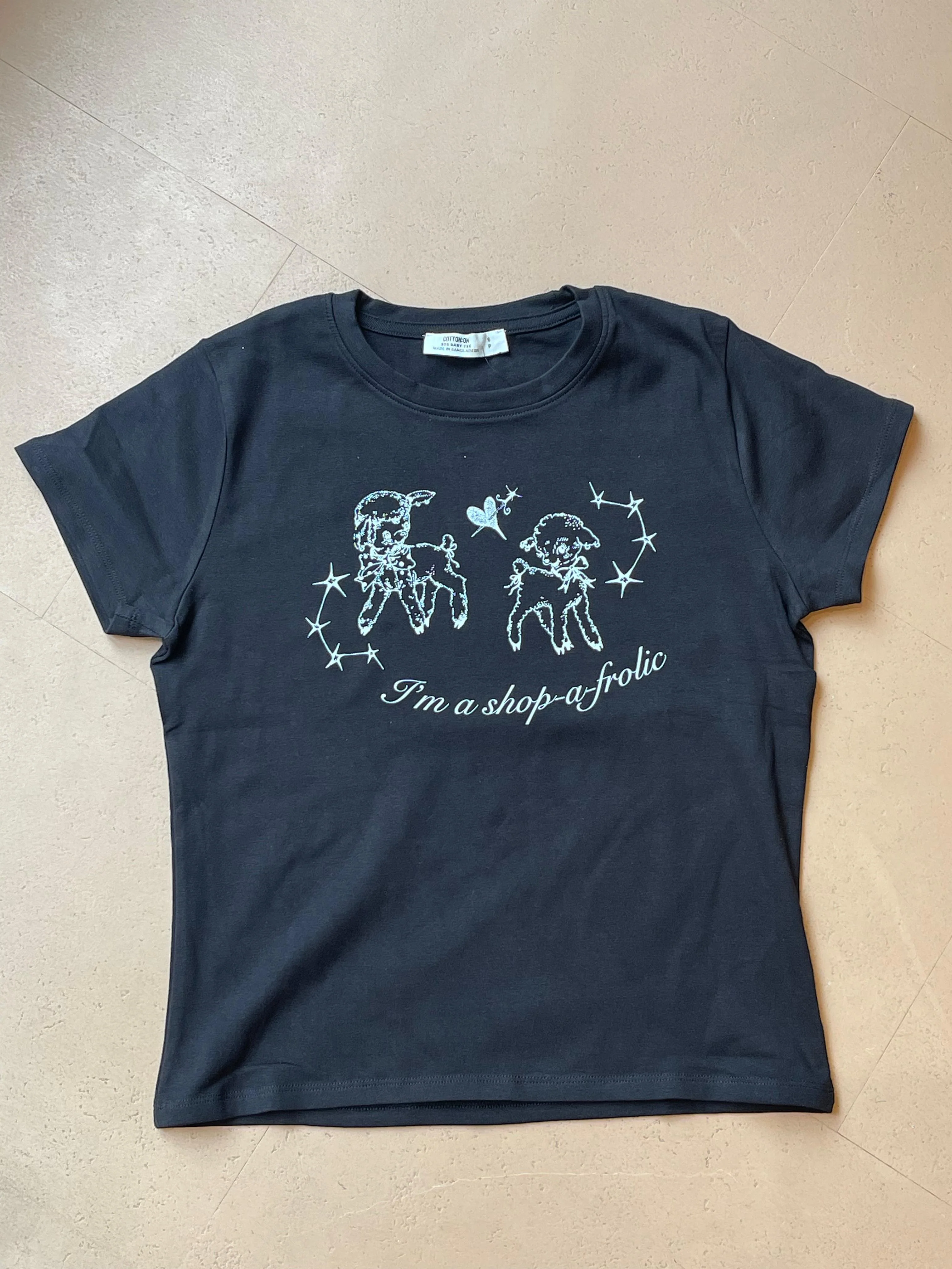 Sailor Makoto | I'm a Shop-a-frolic Baby Tee Black - Image 3