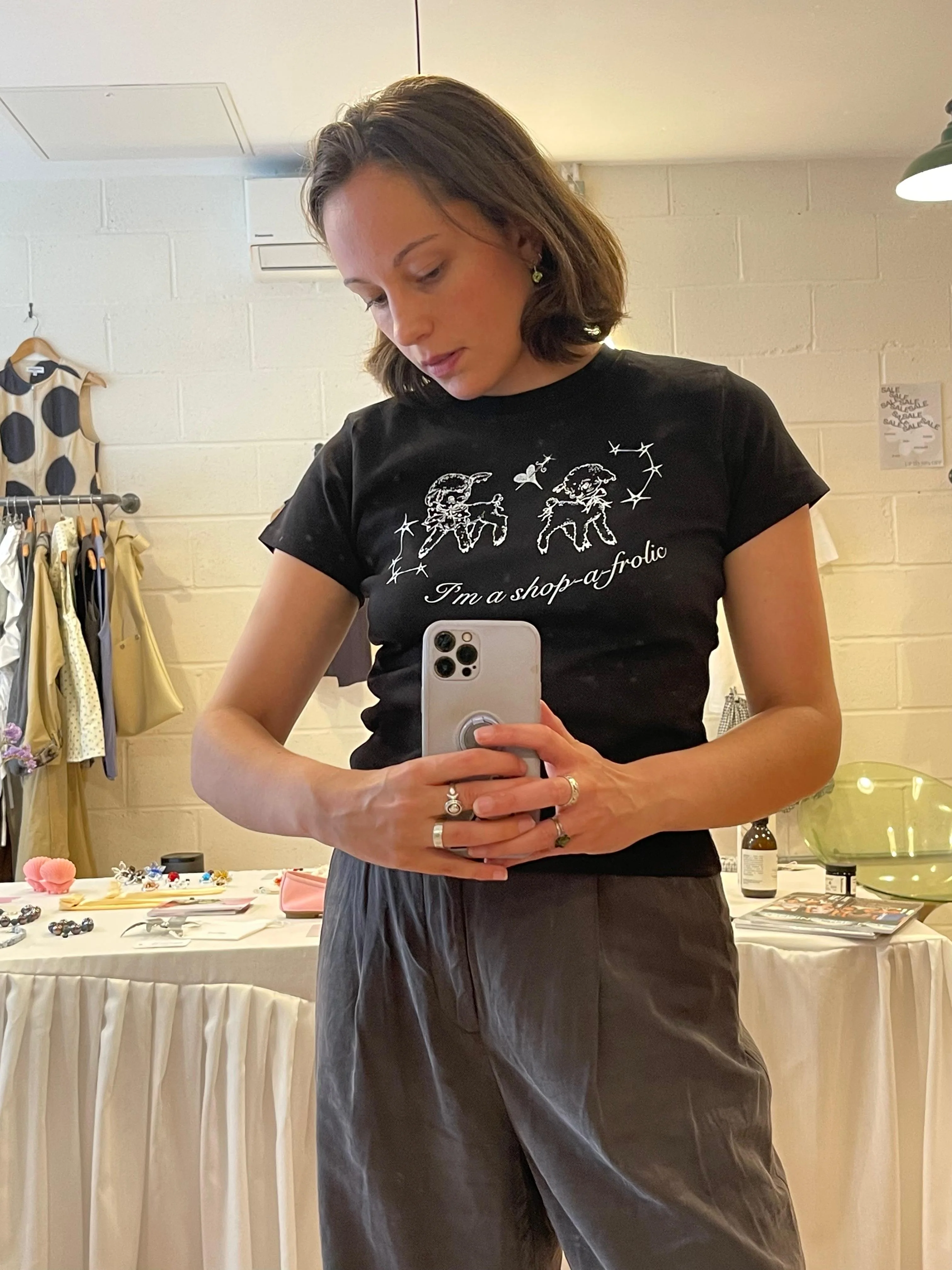 Sailor Makoto | I'm a Shop-a-frolic Baby Tee Black - Image 6