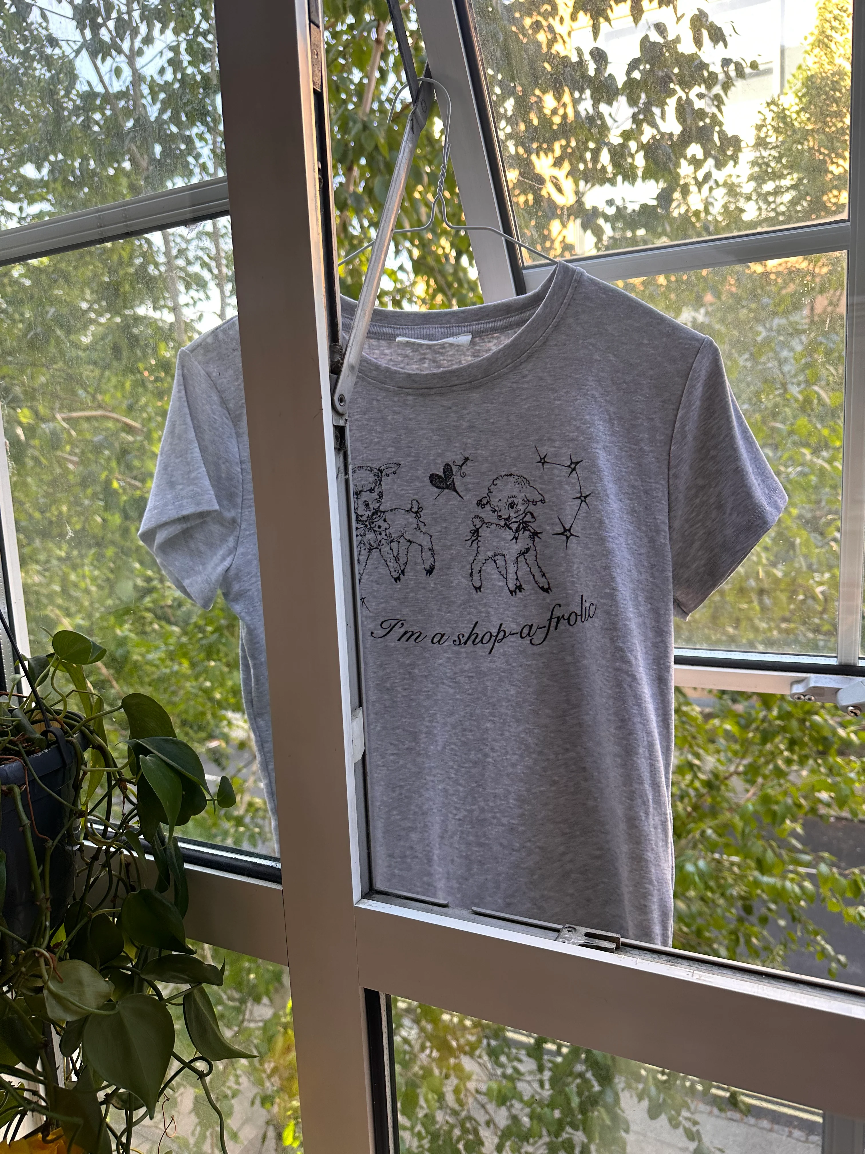 Sailor Makoto | I'm a Shop-a-frolic Baby Tee Grey Marle - Image 3