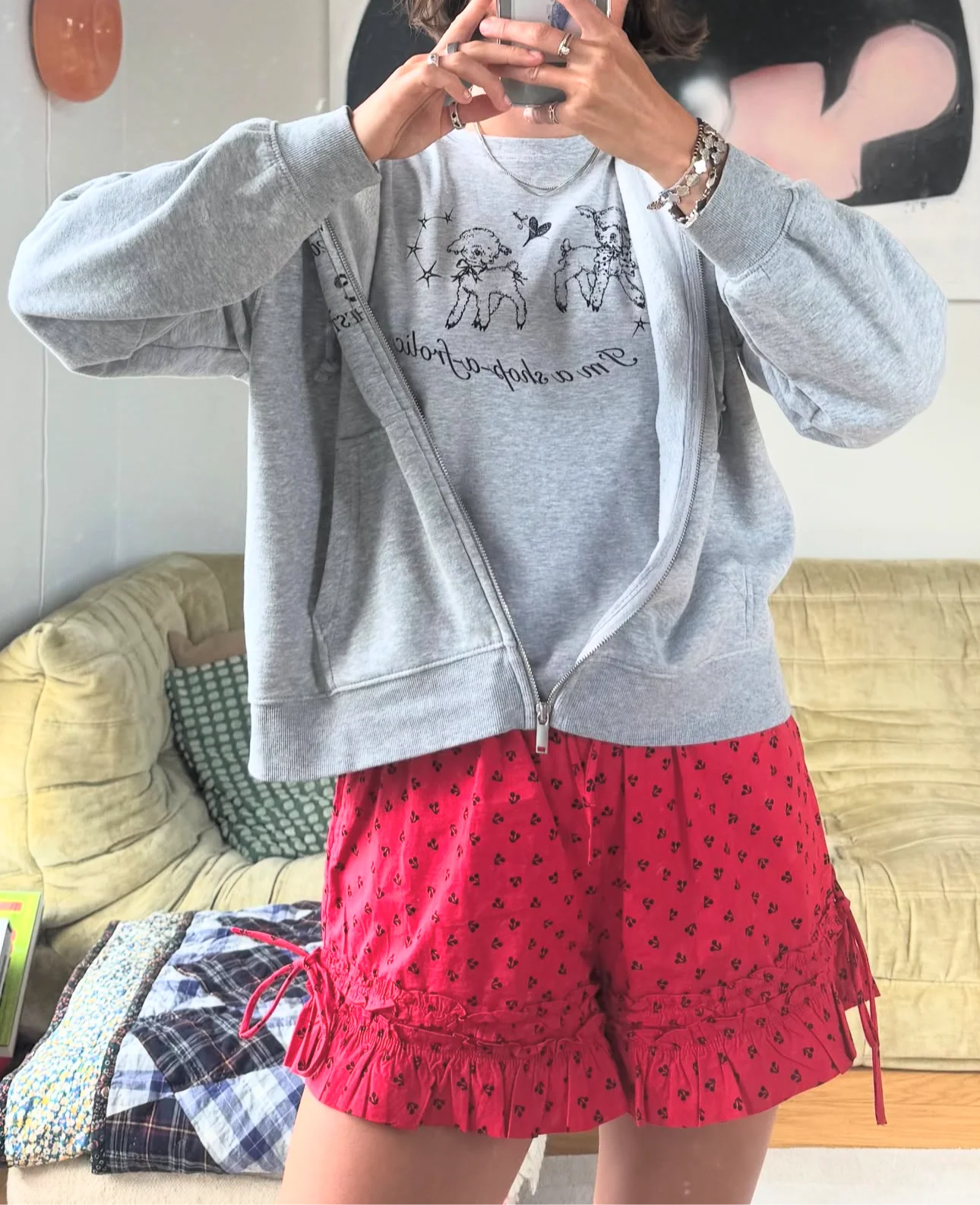 Sailor Makoto | I'm a Shop-a-frolic Baby Tee Grey Marle - Image 7